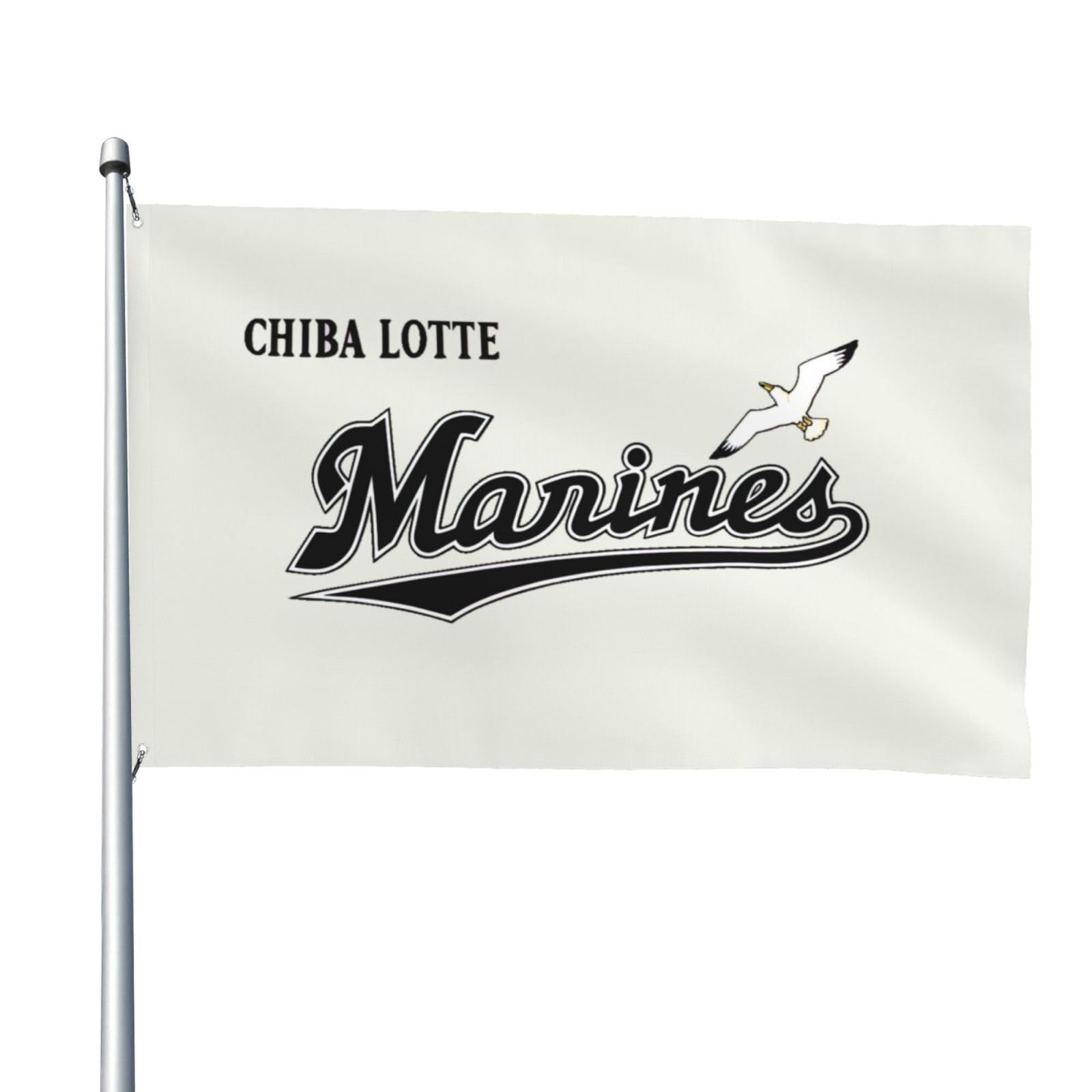 千葉ロッテマリーンズ 応援フラッグ 旗 2007 開幕記念 チェッカーフラッグ 千葉ロッテマリーンズ 応援フラッグ 旗 2007 開幕記念